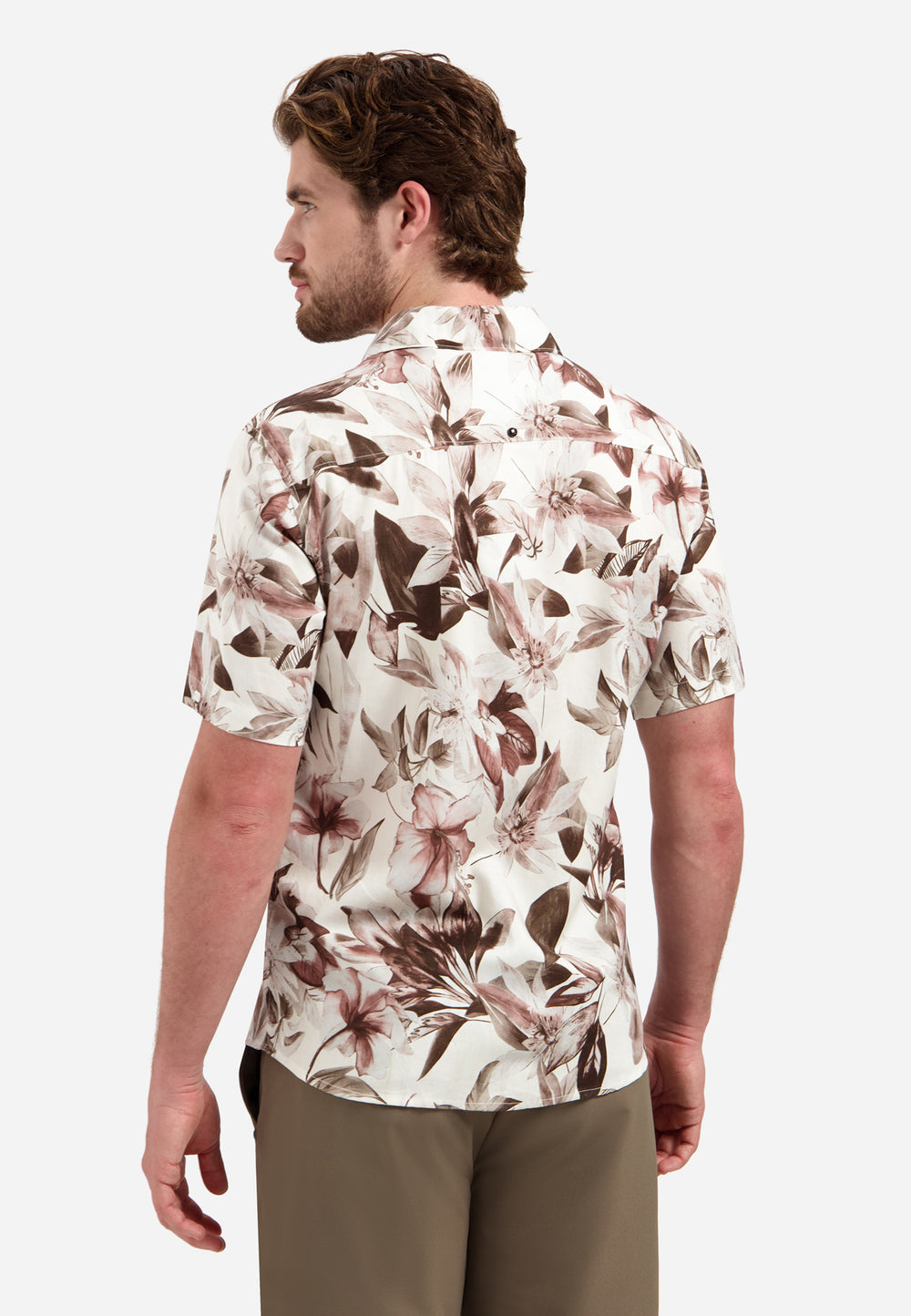 Shirt Short Sleeve Allover Printed, Coral 094 Bild 2