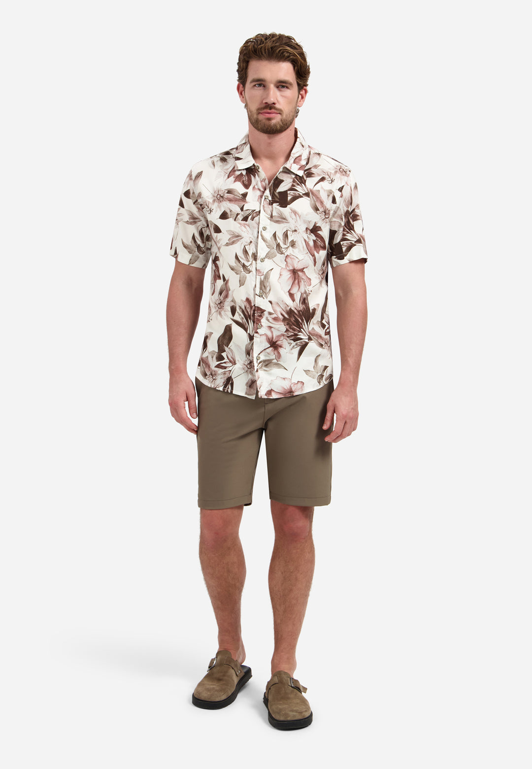 Shirt Short Sleeve Allover Printed, Coral 094 Bild 3