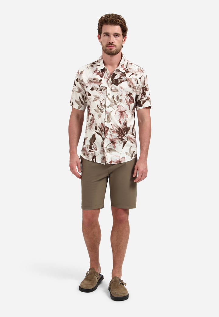 Shirt Short Sleeve Allover Printed, Coral 094 Bild 3