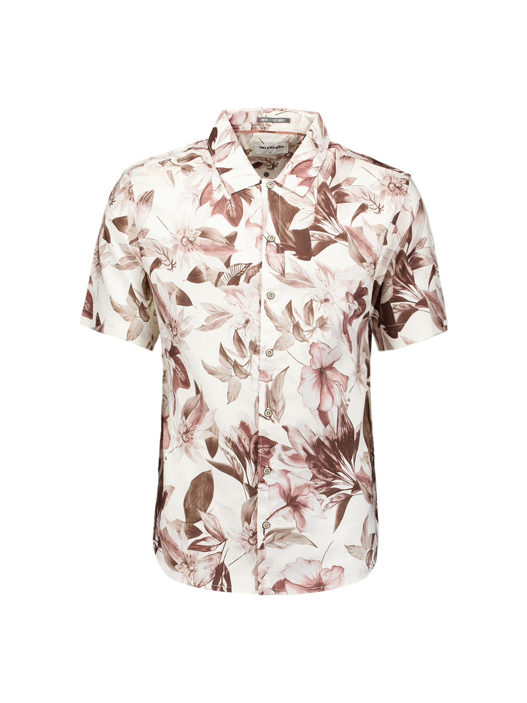 Shirt Short Sleeve Allover Printed, Coral 094 Bild 5