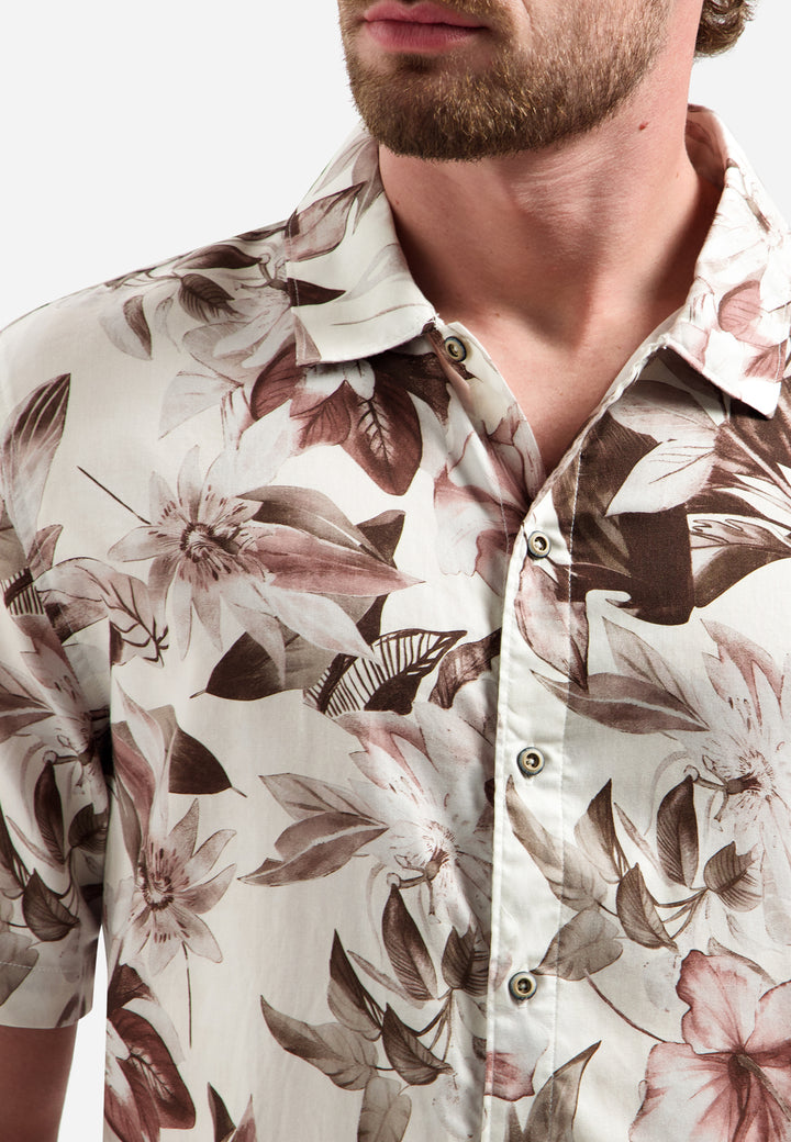 Shirt Short Sleeve Allover Printed, Coral 094 Bild 7