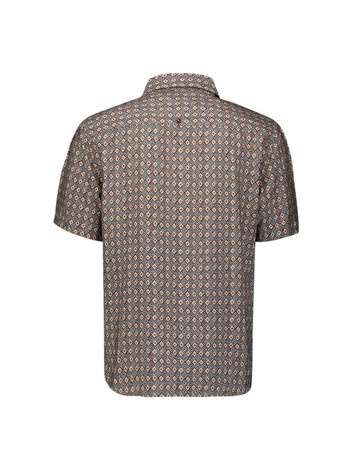 Shirt Short Sleeve Allover Printed, Seablue 039 Bild 2
