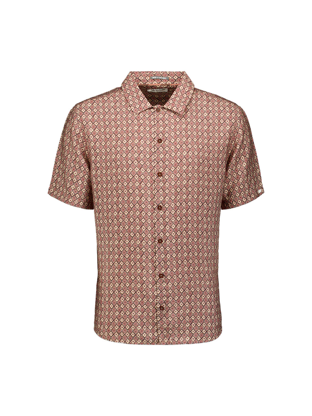 Shirt Short Sleeve Allover Printed, Coral 094 Bild 1