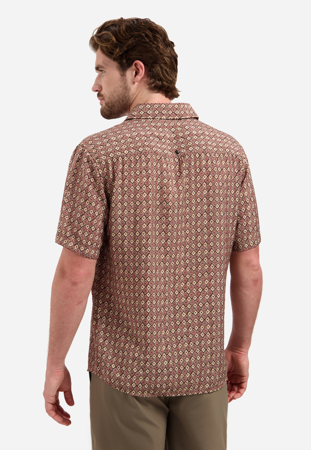 Shirt Short Sleeve Allover Printed, Coral 094 Bild 2