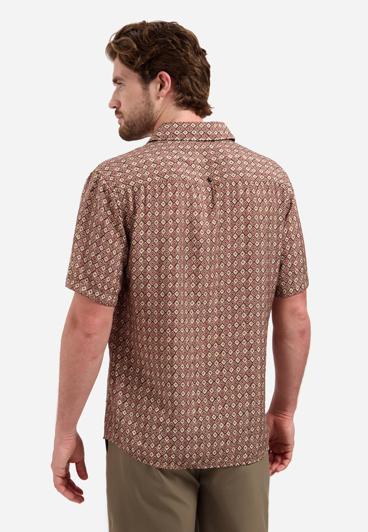 Shirt Short Sleeve Allover Printed, Coral 094 Bild 2
