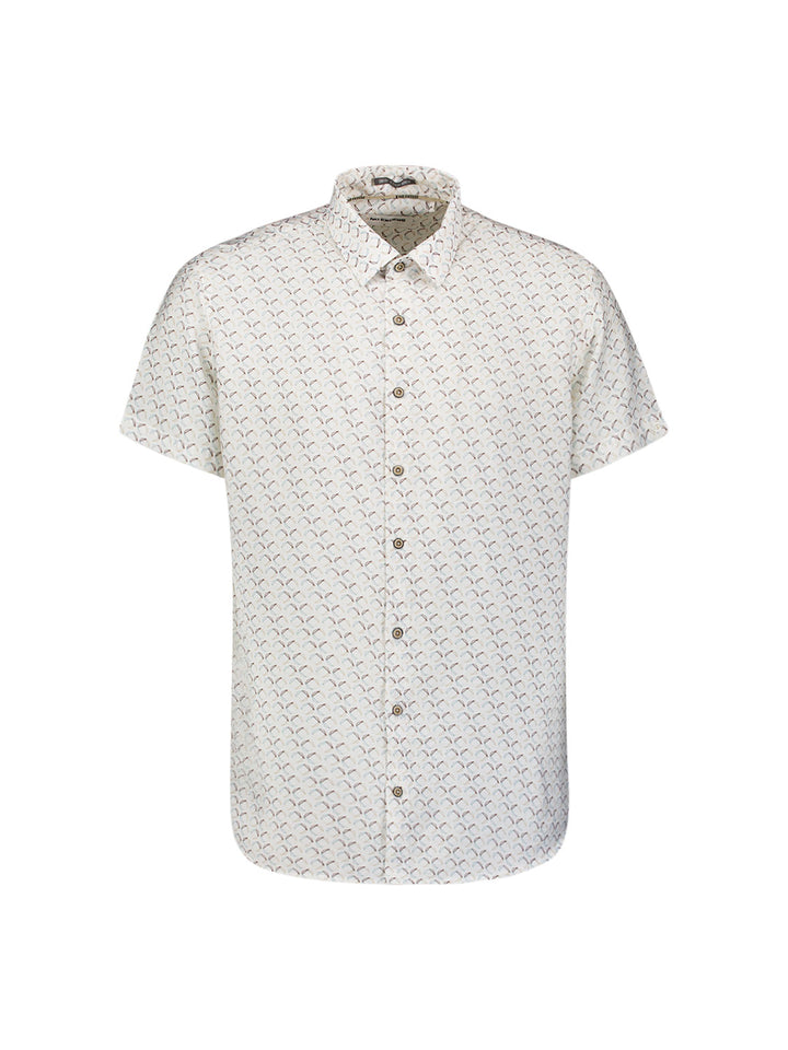 Shirt Short Sleeve Allover Printed, White 010 Bild 1