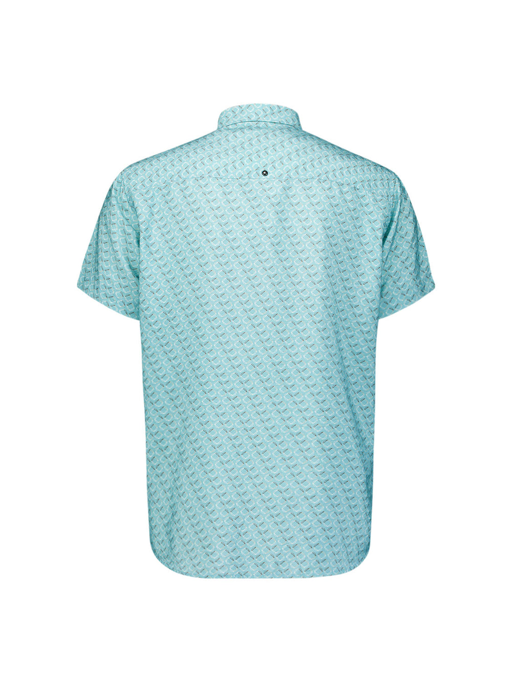 Shirt Short Sleeve Allover Printed, Seablue 039 Bild 2