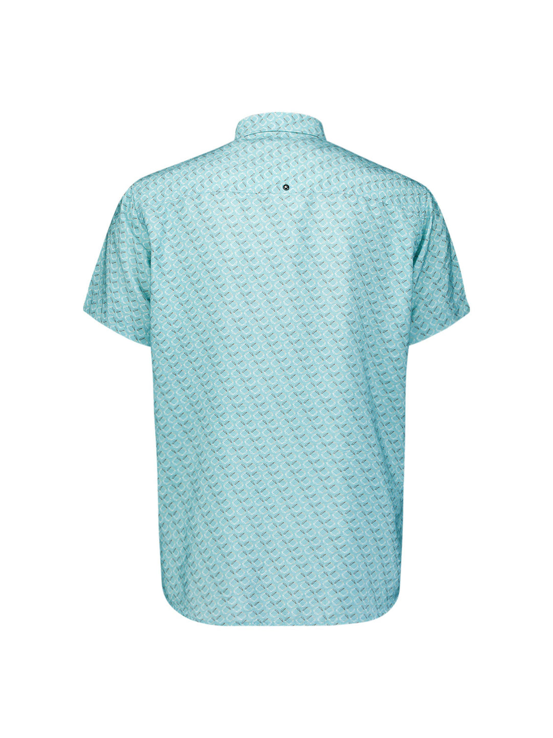 Shirt Short Sleeve Allover Printed, Seablue 039 Bild 2