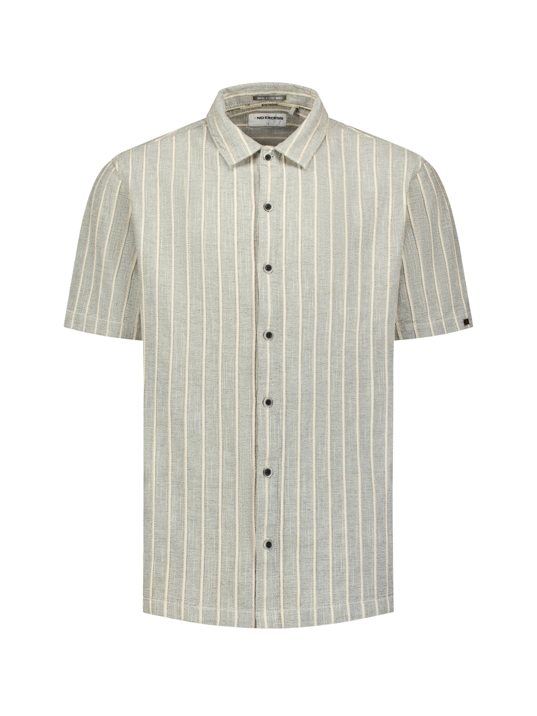 Shirt Short Sleeve Fancy Striped, Sand 015 Bild 5