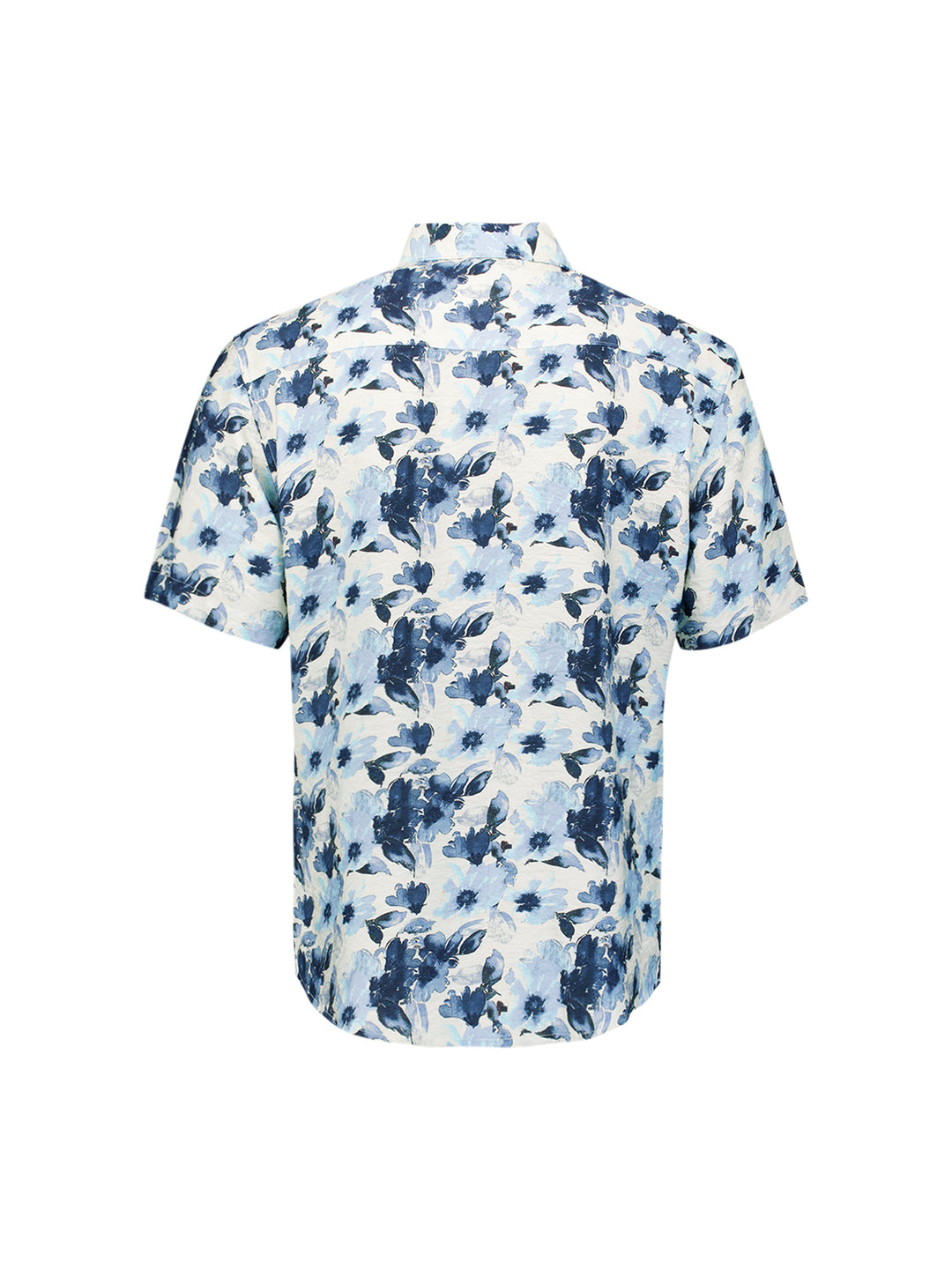 Shirt Short Sleeve Stretch Allover Printed, Blue 030 Bild 6