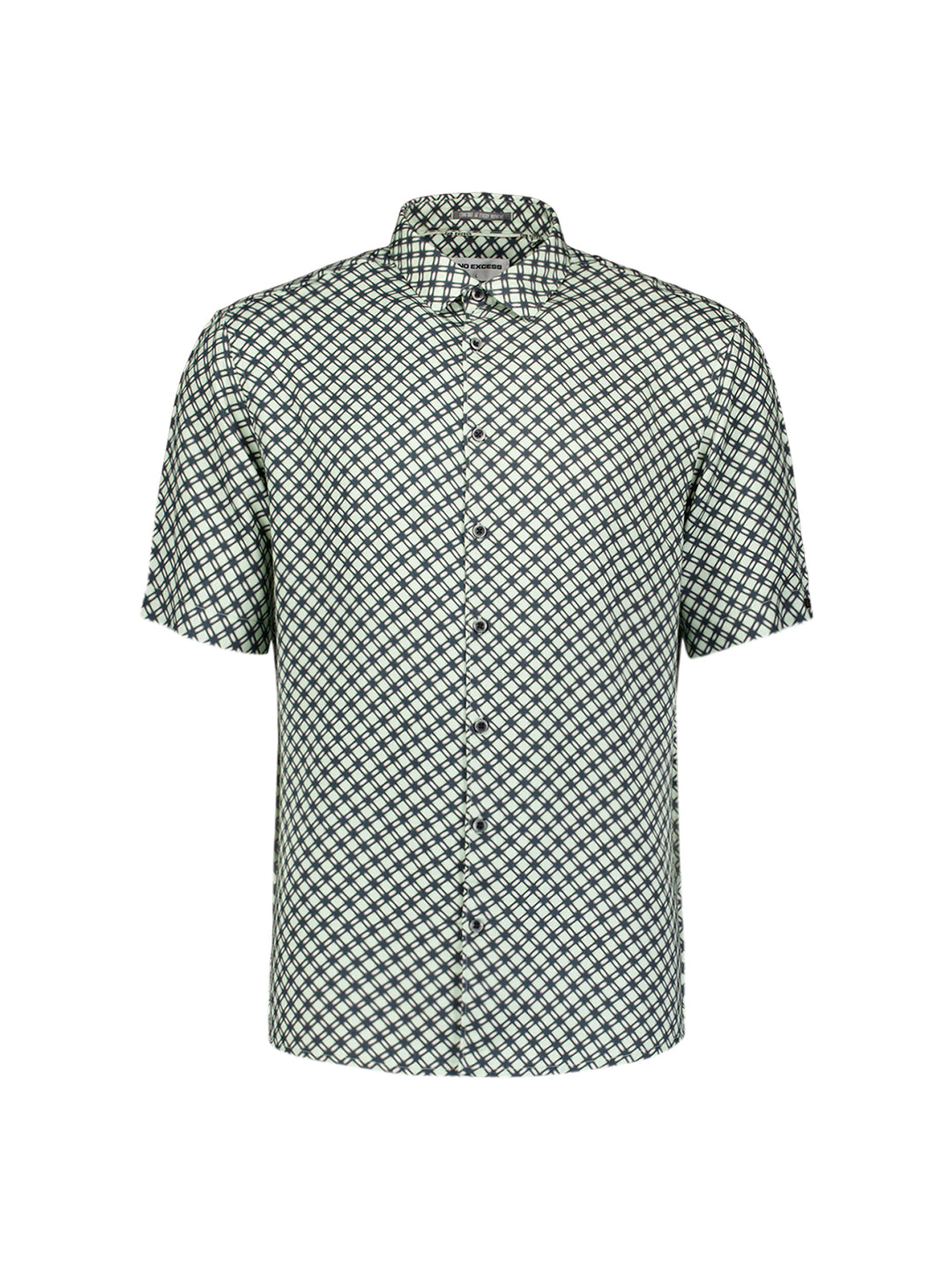 Shirt Short Sleeve Stretch Allover Printed, Green 050 Bild 5