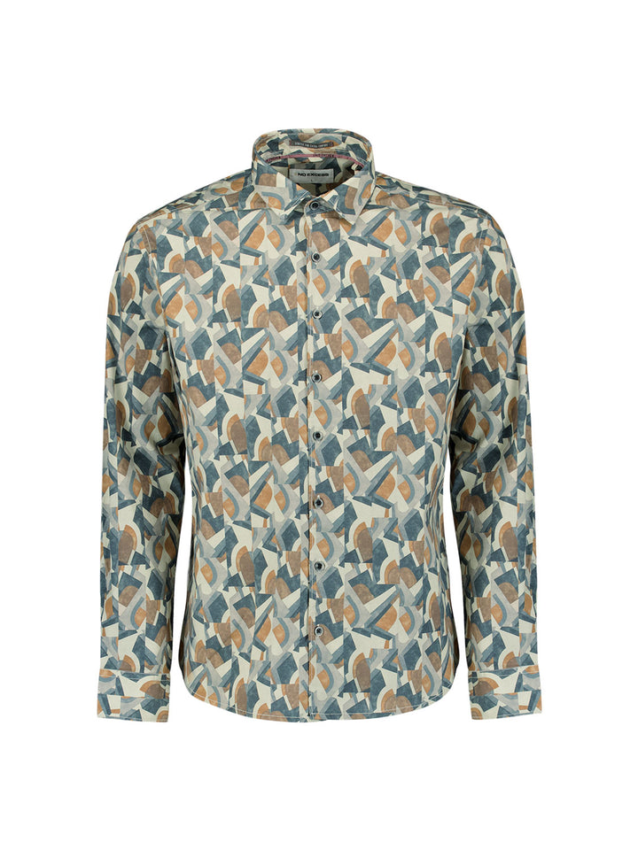 Shirt Stretch Allover Printed, Night 078 Bild 5