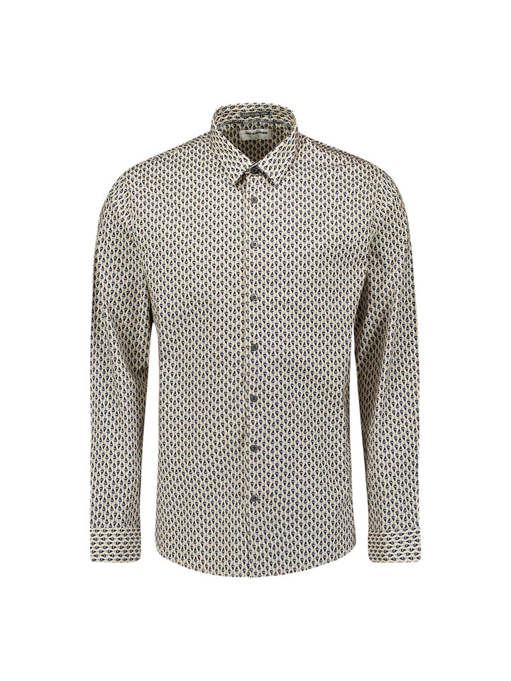 Shirt Stretch Allover Printed, White 010 Bild 9