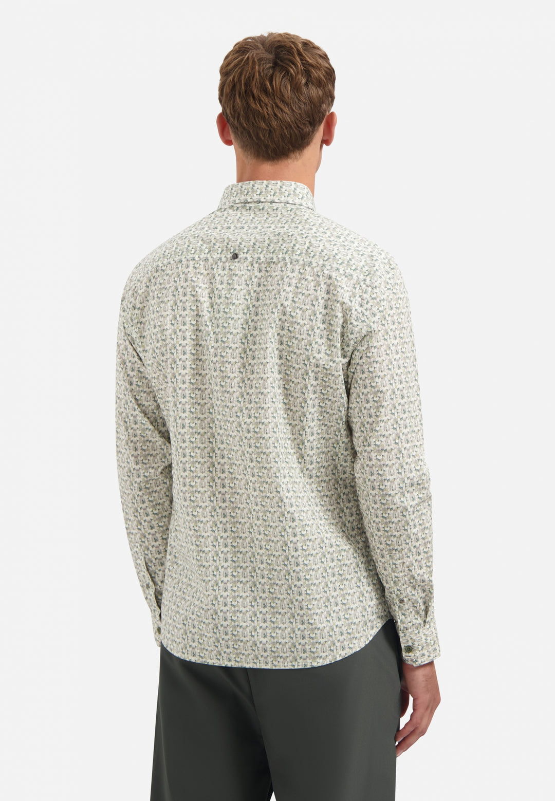 Shirt Stretch Allover Printed, Dark Green 052 Bild 2