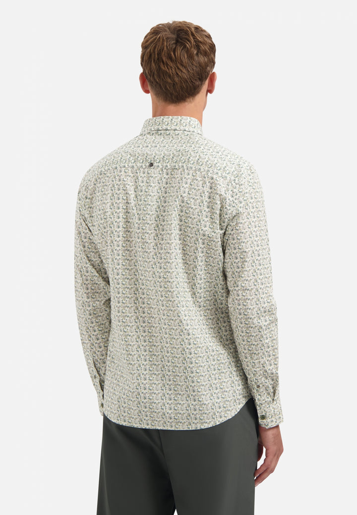 Shirt Stretch Allover Printed, Dark Green 052 Bild 2