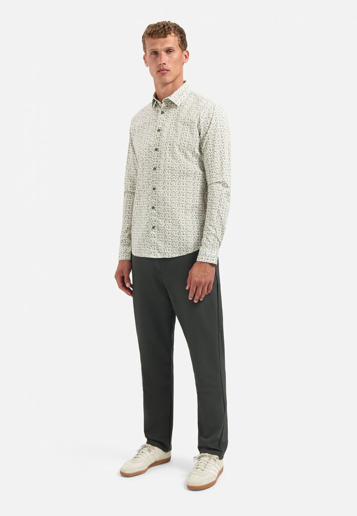 Shirt Stretch Allover Printed, Dark Green 052 Bild 7