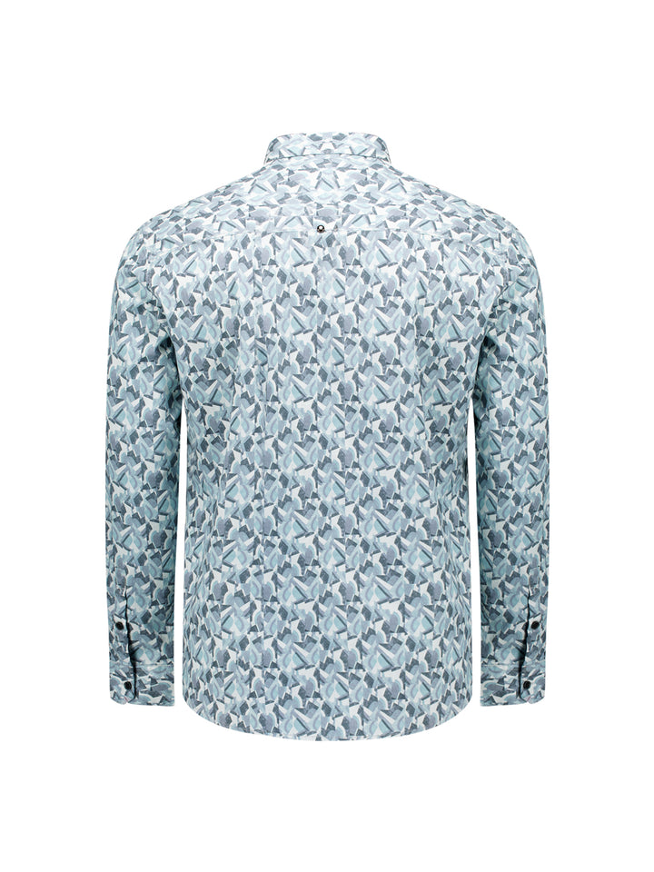 Shirt Stretch Allover Printed, Dark Steel 124 Bild 6