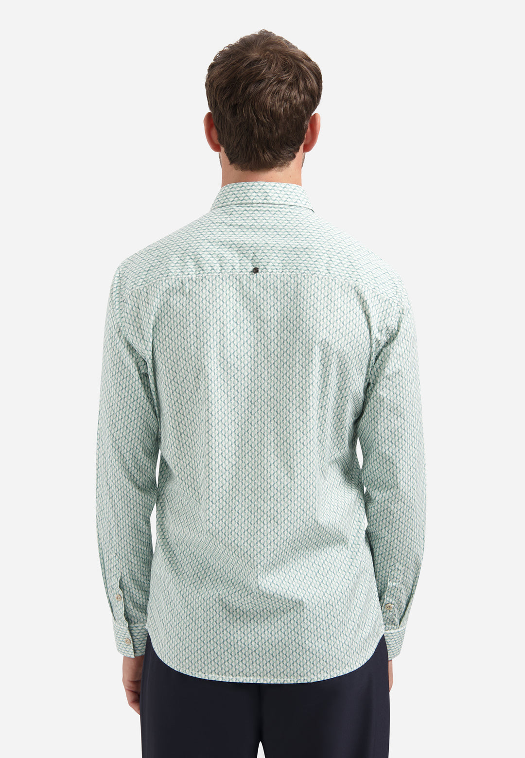 Shirt Stretch Allover Printed, Seablue 039 Bild 2