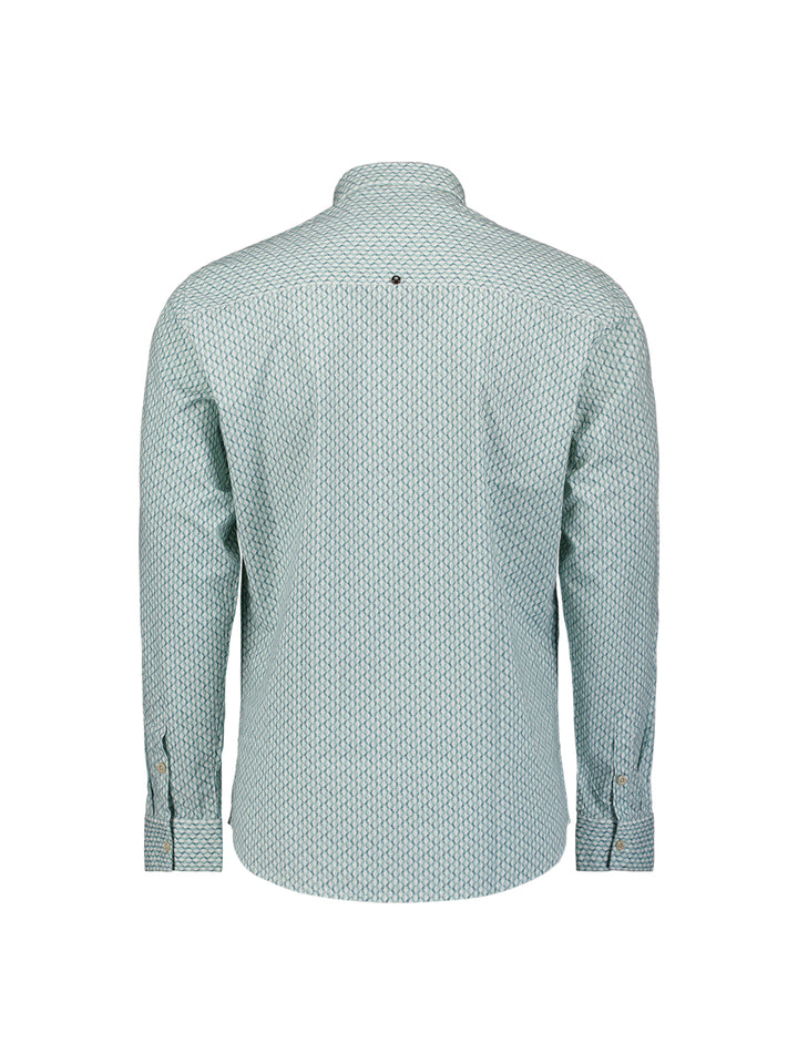 Shirt Stretch Allover Printed, Seablue 039 Bild 6