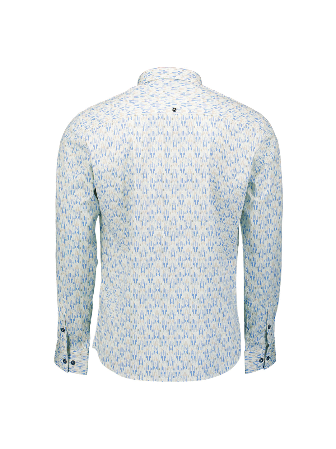Shirt Stretch Allover Printed, Blue 030 Bild 2