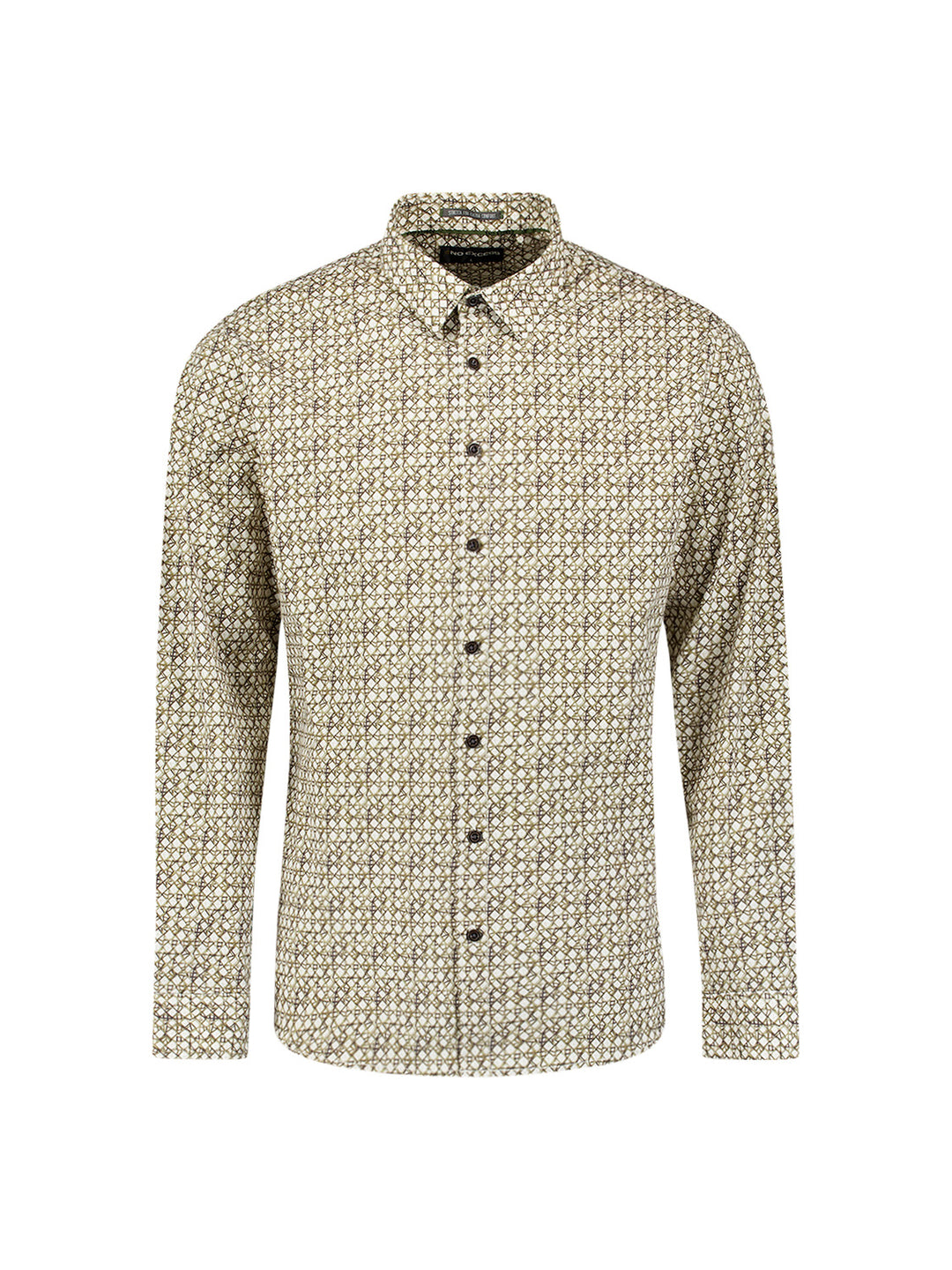 Shirt Stretch Allover Printed, Moss 152 Bild 5
