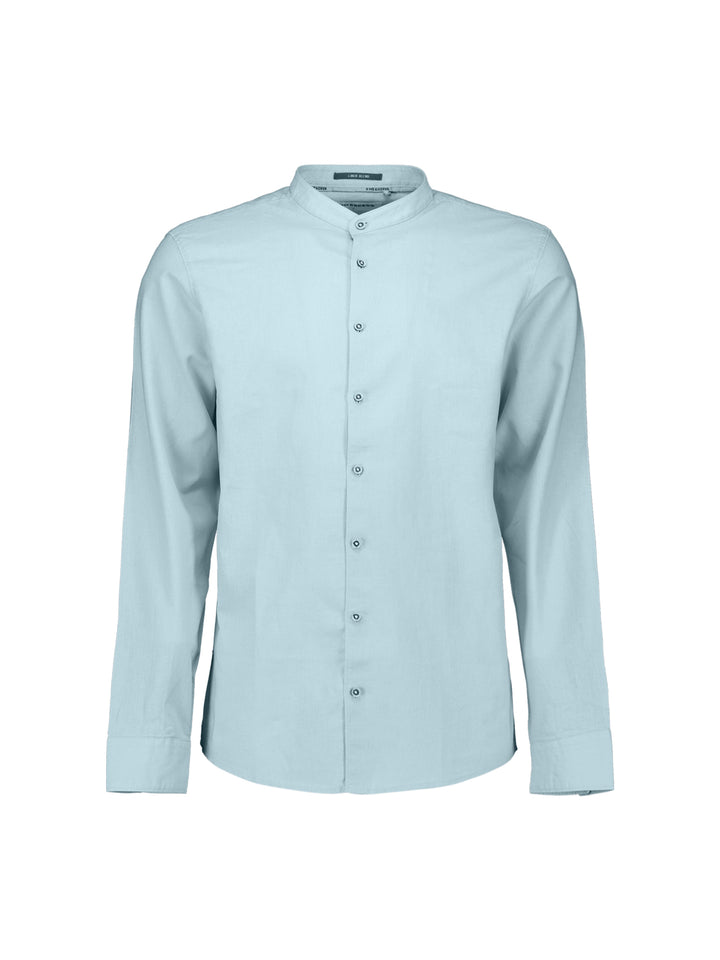 Shirt With Linen Granddad, Sky 134 Bild 1