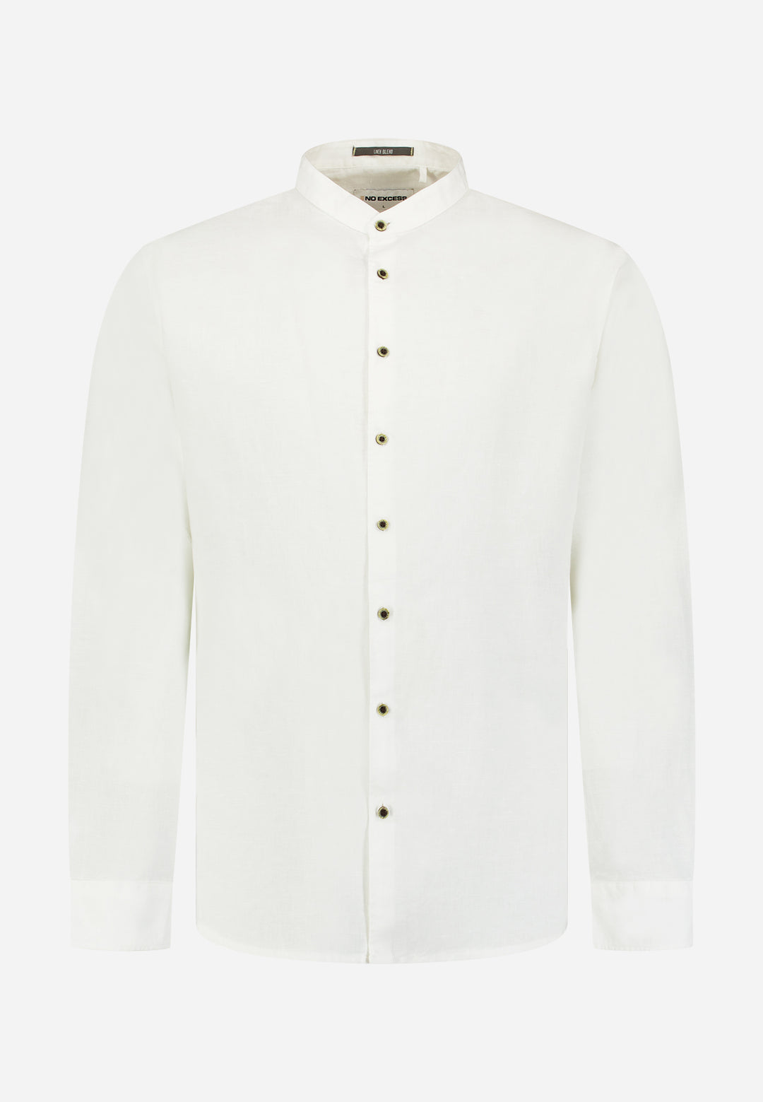 Shirt With Linen Granddad, White 010 Bild 5
