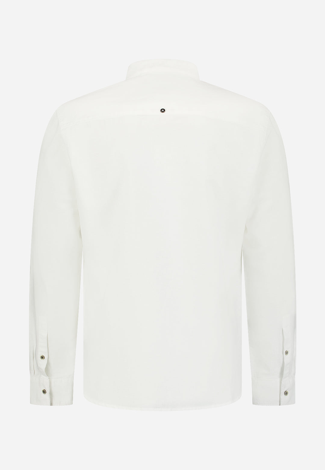 Shirt With Linen Granddad, White 010 Bild 6