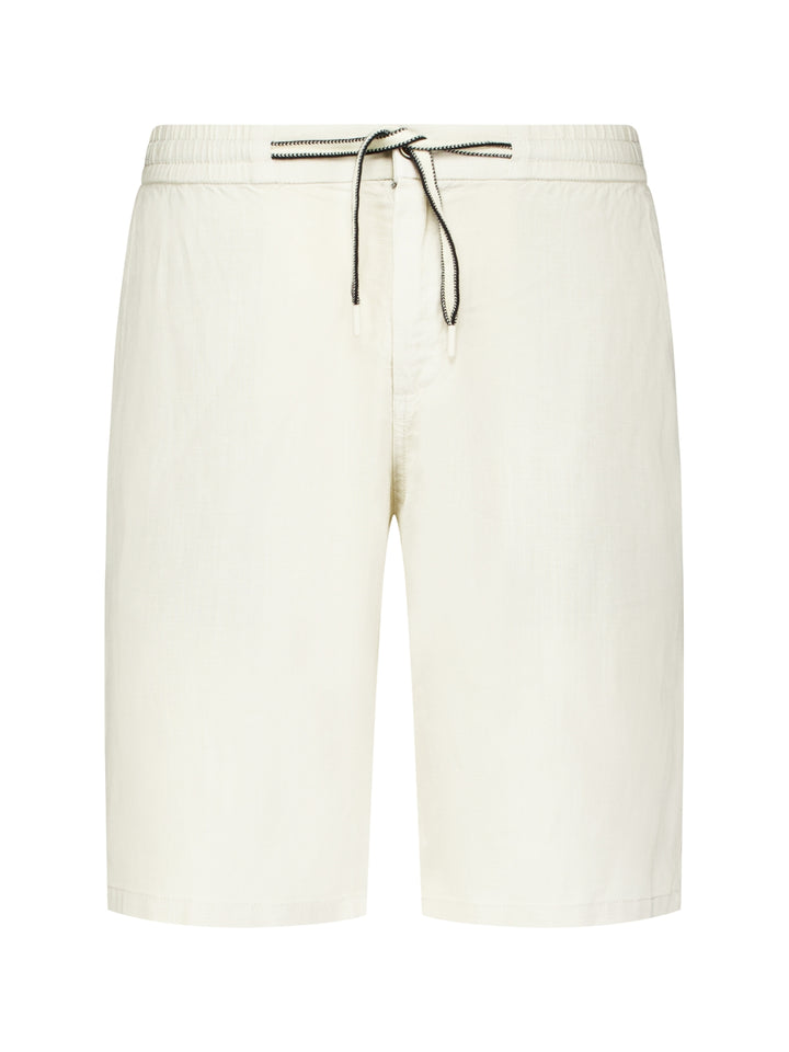 Short Chino With Linen, Garment Dyed, Stone 014 Bild 5