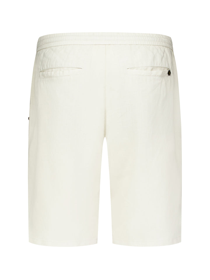 Short Chino With Linen, Garment Dyed, Stone 014 Bild 6