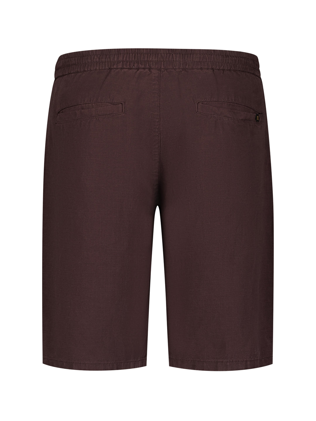 Short Chino With Linen, Garment Dyed, Dark Brown 042 Bild 6