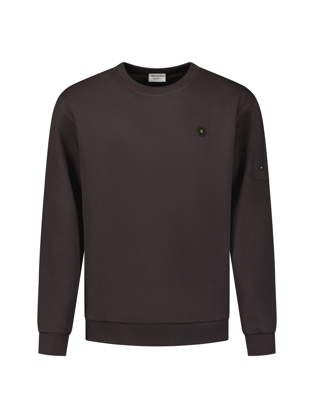 Sweater Crewneck Brushed inside, Dark Brown 042 Bild 5