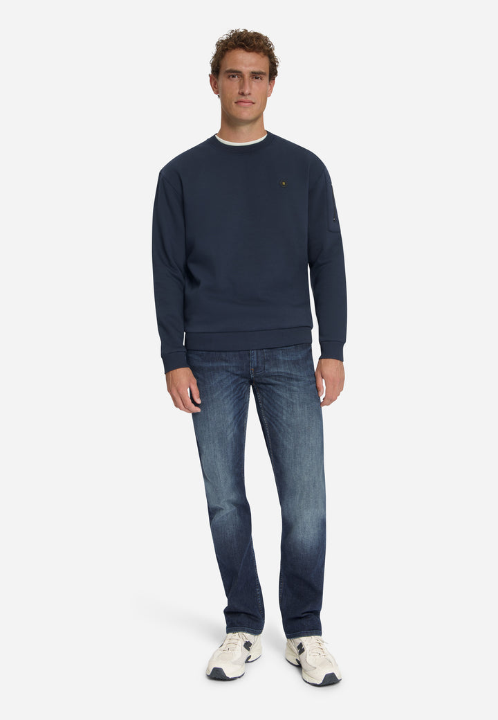 Sweater Crewneck Brushed inside, Dark Night 178 Bild 3