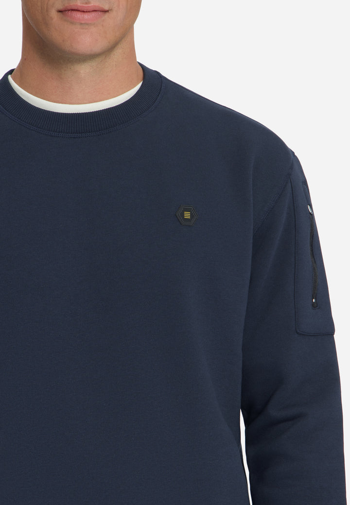 Sweater Crewneck Brushed inside, Dark Night 178 Bild 7