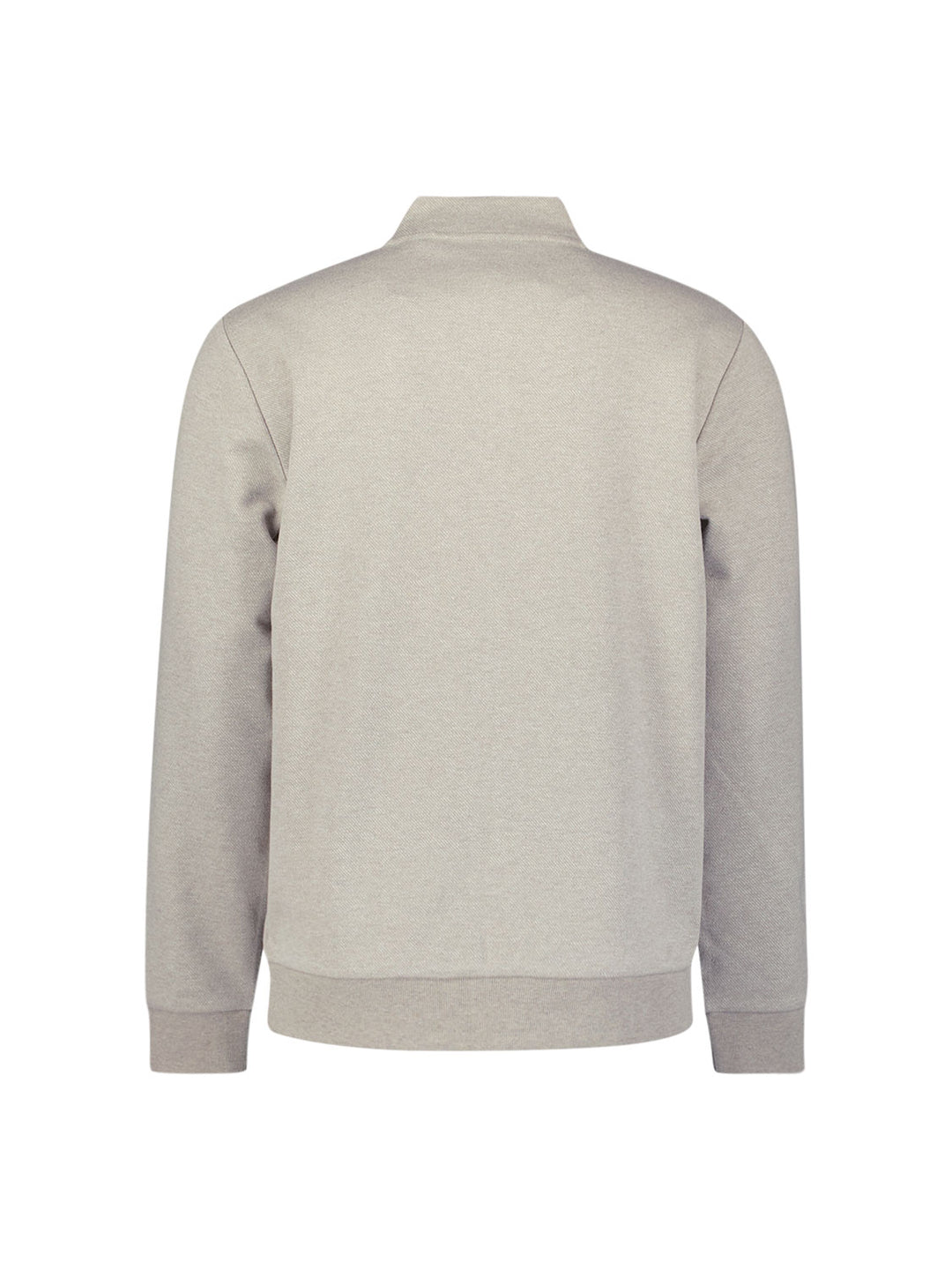 Sweater Full zip College Collar Twill Relief, Sand 015 Bild 6