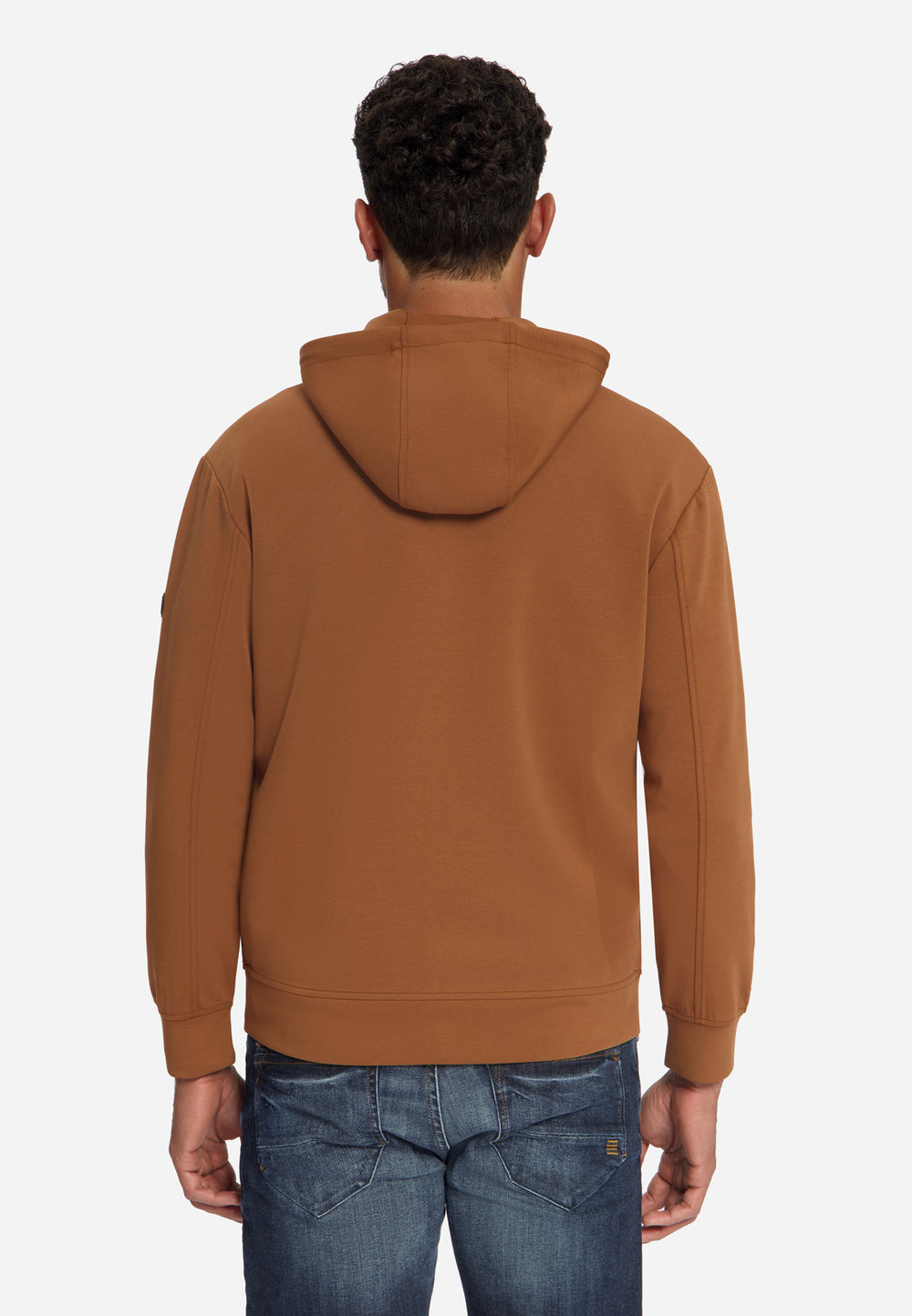 Sweater Full Zip Hooded, Caramel 048 Bild 2