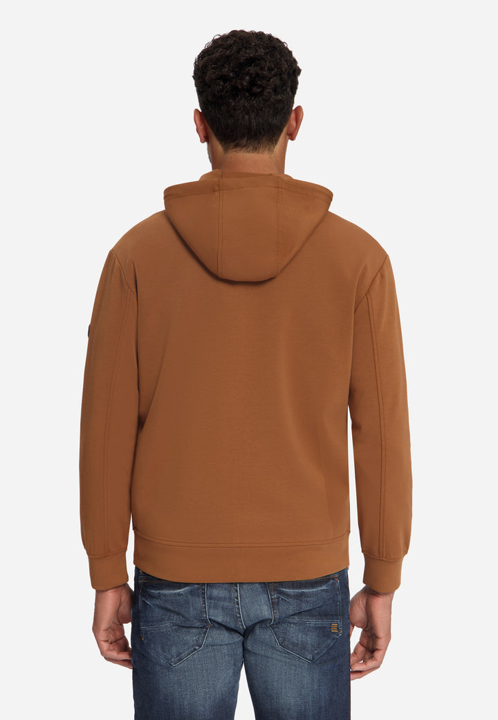 Sweater Full Zip Hooded, Caramel 048 Bild 2