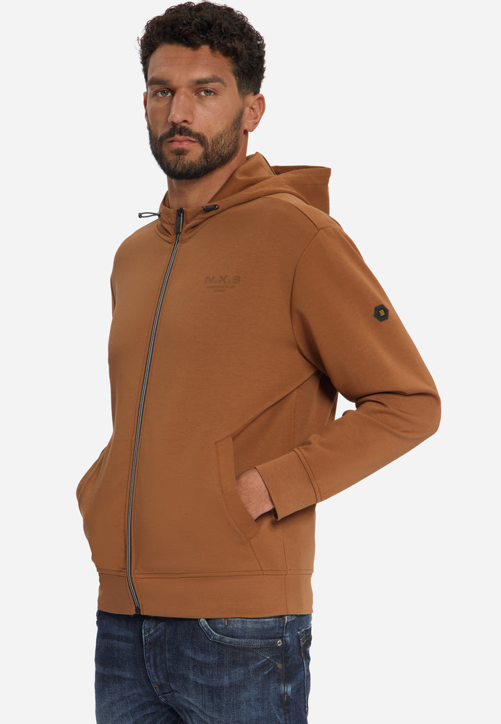 Sweater Full Zip Hooded, Caramel 048 Bild 4