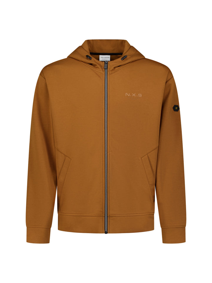 Sweater Full Zip Hooded, Caramel 048 Bild 5