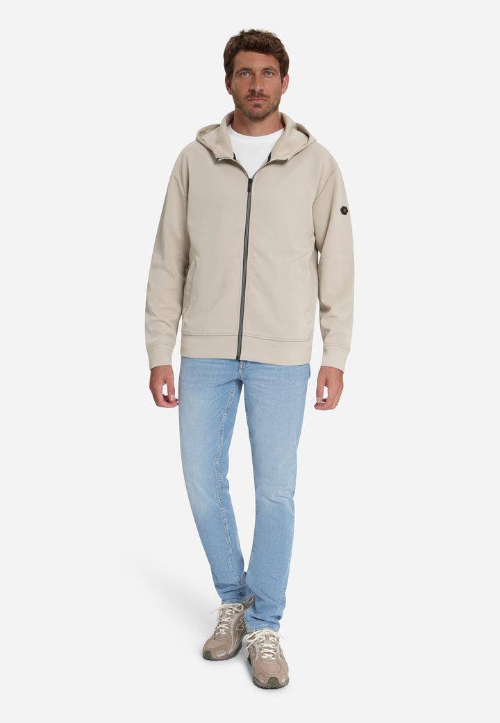 Sweater Full Zip Hooded, Cement 122 Bild 3