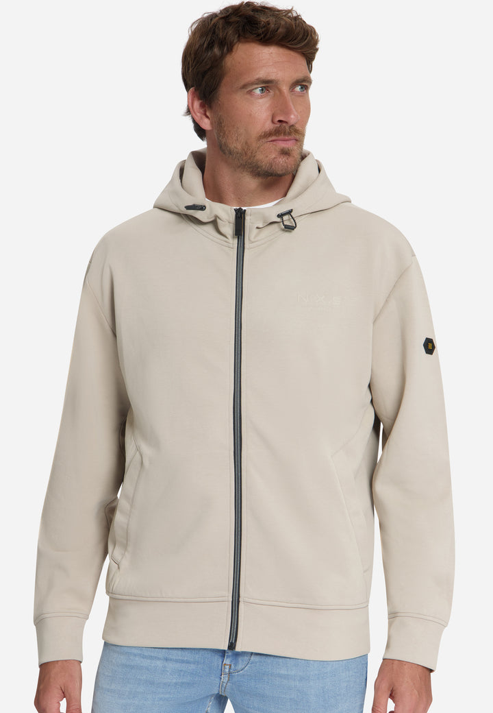 Sweater Full Zip Hooded, Cement 122 Bild 4