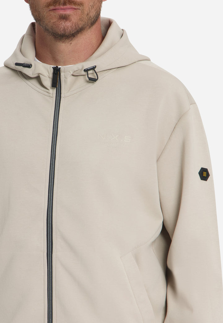 Sweater Full Zip Hooded, Cement 122 Bild 7