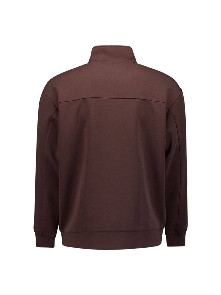 Sweater Full Zip SU Collar, Dark Brown 042 Bild 4
