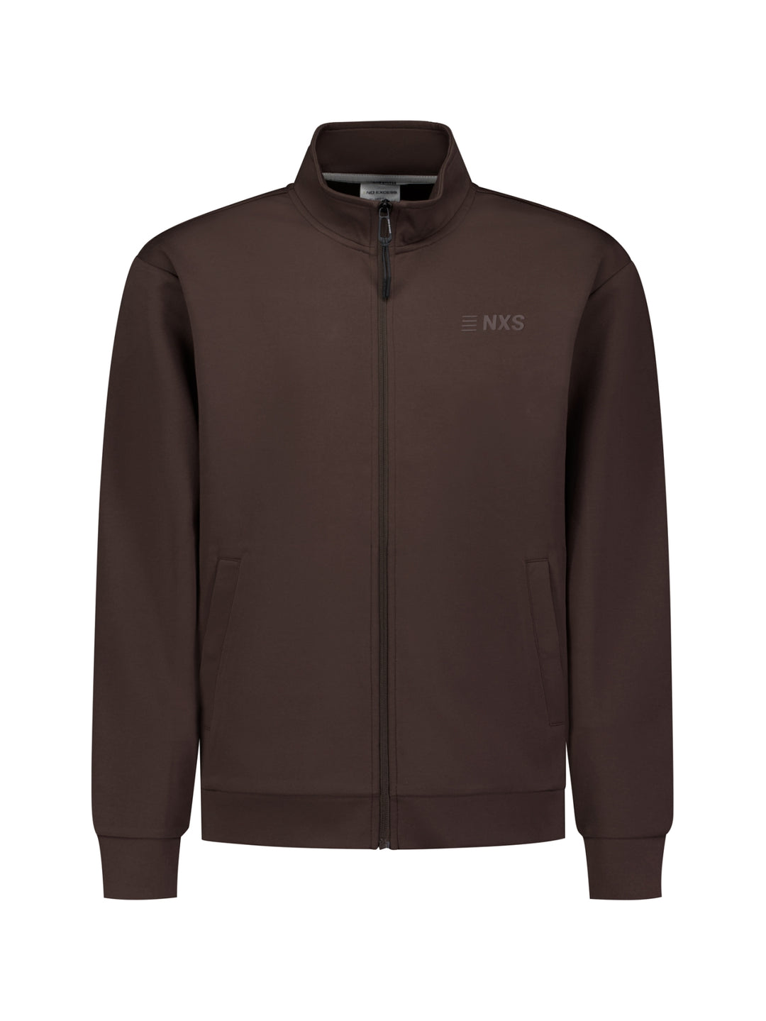 Sweater Full Zip SU Collar, Dark Brown 042 Bild 7