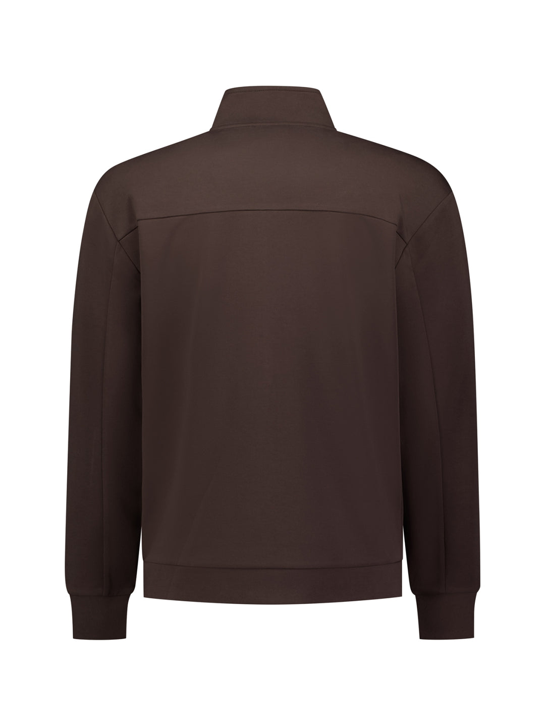 Sweater Full Zip SU Collar, Dark Brown 042 Bild 8