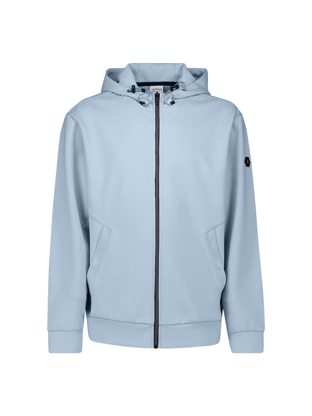 Sweater Full Zipper Hooded Interlock, Blue 030 Bild 5