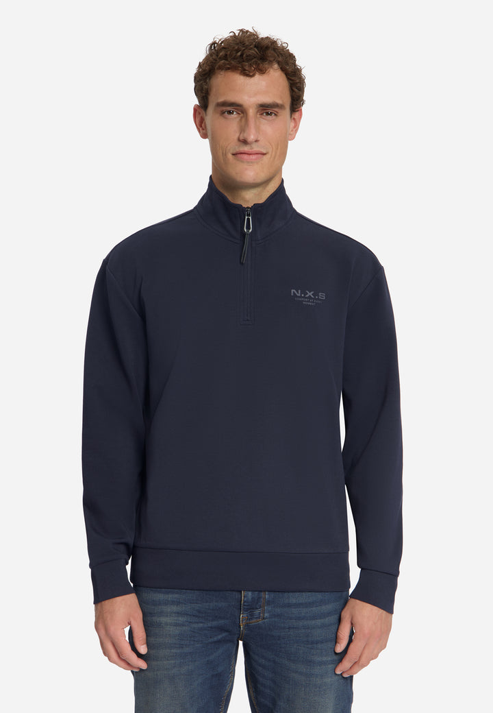 Sweater Half Zip, Dark Night 178 Bild 1