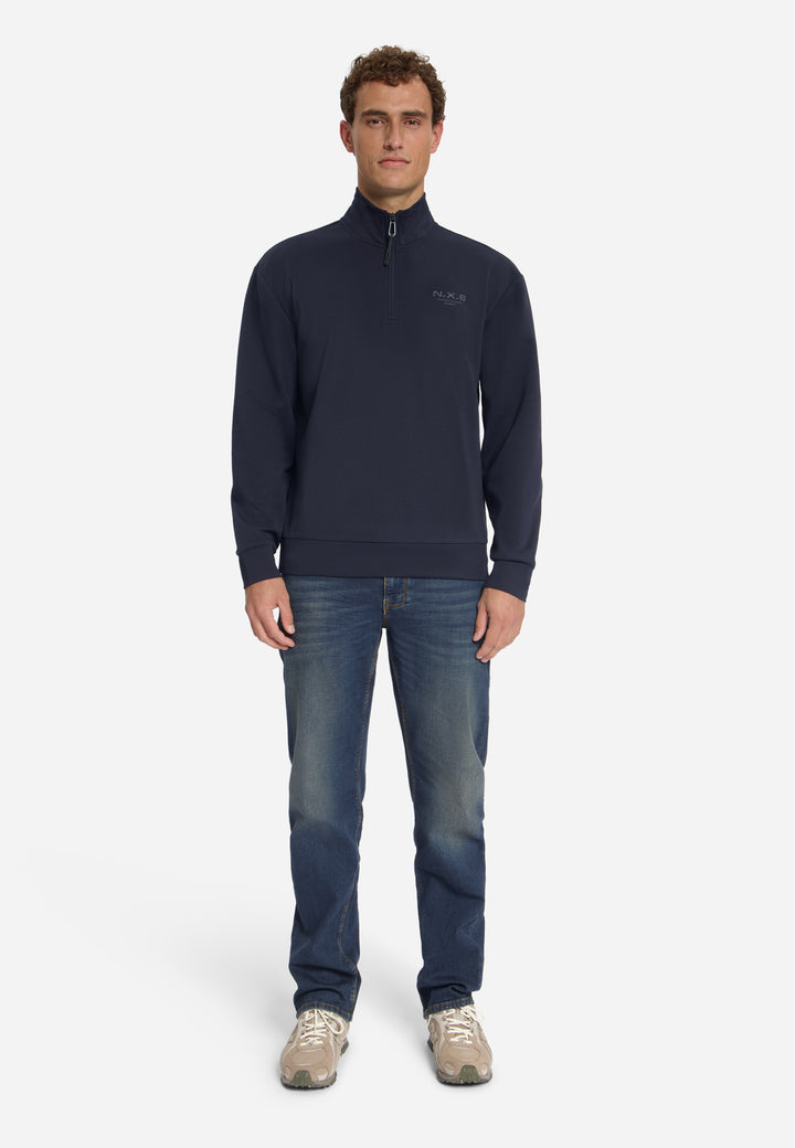 Sweater Half Zip, Dark Night 178 Bild 3