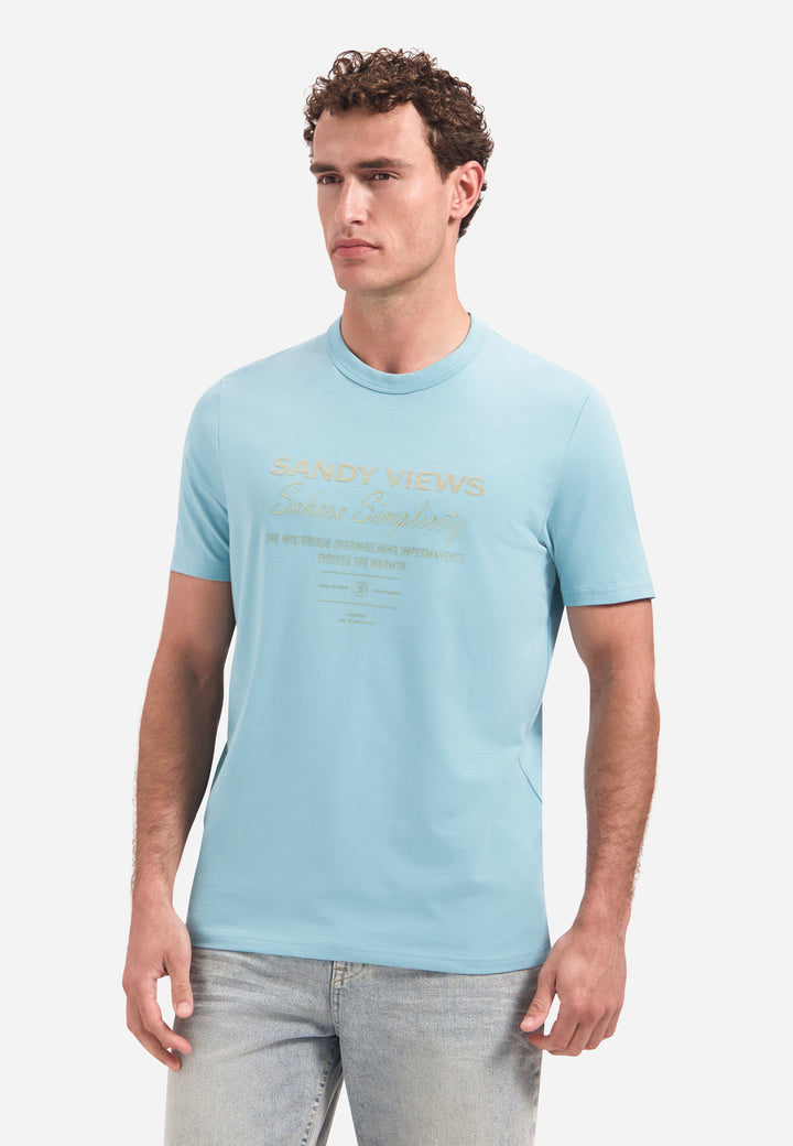 T-Shirt Crewneck Graphic, Seablue 039 Bild 1