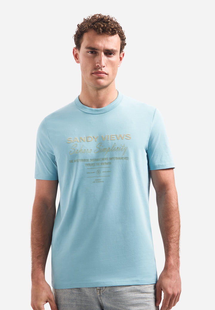 T-Shirt Crewneck Graphic, Seablue 039 Bild 4
